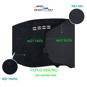 Thảm Taplo dành cho xe Chevrolet Cruze Chevrolet Cruze LTZ 2010-2019 số sàn chất liệu Nhung dày