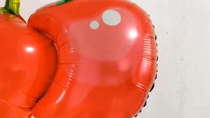 6pcs Red Cherry Balloon Cherry Theme Party Decoration Fruit Balloon Summer Party Supplies 30inch