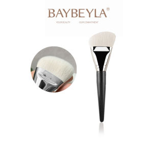 BAYBEYLA Extra-Large Angled Contour Brush with White Goat Hair Makeup Brush Contour Brush