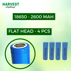 Harvest Lighting Paket Baterai 18650 Battery Lithium Ion Harvest Lighting Real Capacity 2600 3200 Mah Original Batrai Serba Guna