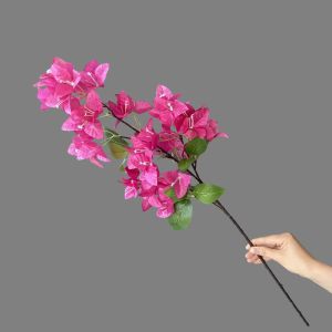 MELODI 24/51 Heads Simulation Flower Real Touch 76cm Silk Flower Lifelike Iron Wire Inner Lining Fake Bougainvillea Spectabilis Wedding