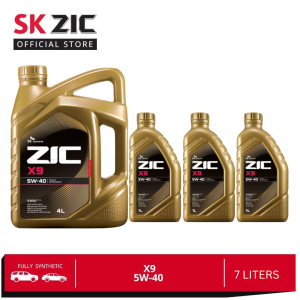 SK ZIC X9 5W-40 7 Liters Fully Synthetic High Performance Engine Oil