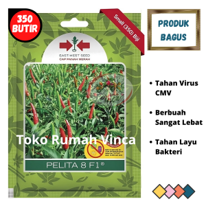 Benih Bibit Cabe Cabai Rawit Hijau PELITA 8 F1 350 Biji Cap Panah Merah
