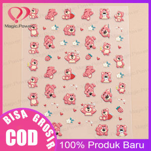 Th Stiker Kuku Motif 3D Nail Art Stiker Kuku seni kuku Stiker Nail Art Aksesori manikur Cartoon Stiker Kuku Nail Embossed Sticker DIY Ultra Thin Cute Decor Japanese Style 5D Nail Sticker for Manicure