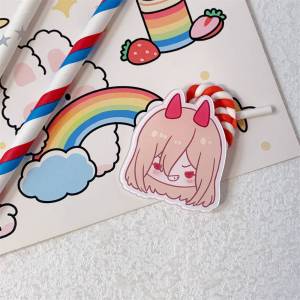 clu Chainsaw Man Badge Anime Brooch Bag Pendant Pin Makima Denji Power PP Clip Hand Account Gifts ulc