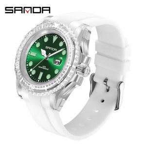 SANDA Top Brand Fashion Casual Mens Watch  Auto Date Men Waterproof Quartz Watch Clock