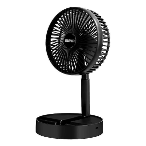 G-X5 Folding Fan - 3 Speed Mode Strong Wind Adjustable Height Usb Rechargeable Fan