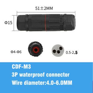 IP68 cable Waterproof Connector 2/3/5 Pin Outdoor Waterproof Wire Quick Joint seal LED Lamp Wiring terminals Rainproof Docking