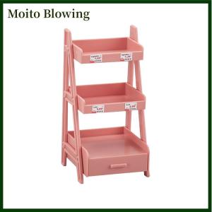 Moito 1:12 Dollhouse Miniature Plant Flower Stand Shelf Bookshelf Display Rack Furniture Fairy Garden Tool Storage Rack Model Toy