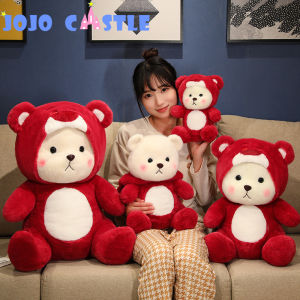 JOJO CASTLE New Lina Bear Plush Toy Pink  26/35/45/60cm Strawberry Bear Doll Teddy Tales Plush Stuffed Animal Bear with Cloth Plushie Cute Soft Doll Sleep Room Decor Pillow Childrens Gifts - Lazada