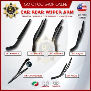 Car Rear Wiper Arm Rear Wiper Blade with Arm For Myvi Viva Kelisa Kenari Exora Kancil Toyota Universal 12 "/14"