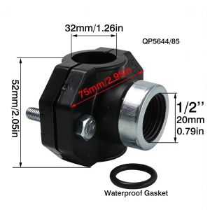 NEXTYOO Internal Thread Pipe Clamp Female Thread Three Way Saddle Thread Connector  Reducing Water Splitter PE Water Pipe