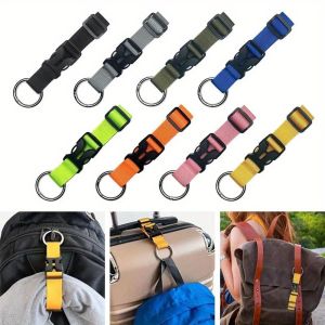 [Anmi Food] 1 Piece Durable Polyester Luggage Strap With Adjustable Buckle and Metal Ring-Portable Travel Bag Holder Used Safely Carry-on Multicolor Suitcase Strap Very Suitable for Outdoor Adventure Travel Luggage