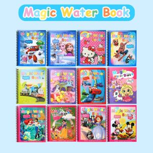[IDOLA] Magic Water Book Buku Gambar mewarnai Anak Dengan Pulpen Isi Air Buku Edukasi Anak