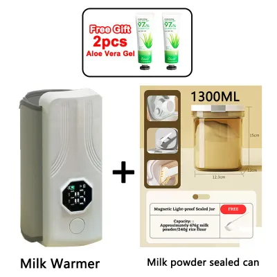 [COD] Portable baby bottle heater milk heater adjustable milk temperature rechargeable bottle warmer