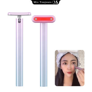 Fairy Stick Led Face Eye Dark Spots Hyperpigmentation Electric Facial Massager Red Light Therapy Anti-aging Firming Mini Microcurrent Small Wand for Beauty
