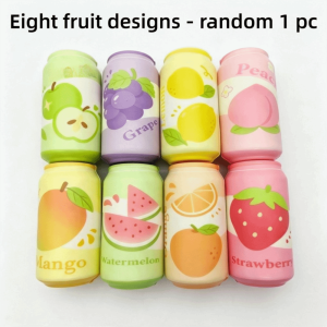 USECOAT Simulated Soda Can Squishy Toy Fruit Can Slow Rebound Squeezable Toy Vent Toy New Fidget Toy  Decor