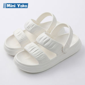 Mini Yoko Sandal wanita kekinian korea import Sendal slop wanita karet empuk EVA terbaru 2025 Sandal jelly perempuan rumah murah