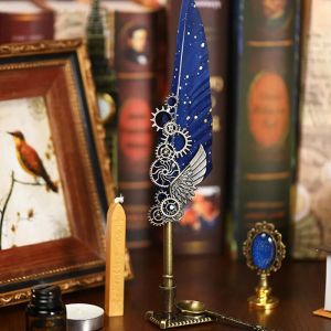 Bút Lông Vũ Cổ Điển Châu Âu Bút Nhúng Phong Cách Anh Harry Potter Để Gửi Bạn Trai Và Bạn Gái Quà Tặng Ngày Nhà Giáo