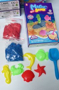 ทรายแม่เหล็ก พร้อมแม่พิมพ์น่ารัก ทรายวิทยาศาสตร์ ไม่ฟุ้ง ปั้นง่าย ทรายของเล่นเด็ก ของเล่นทรายเด็ก Magnetic sand