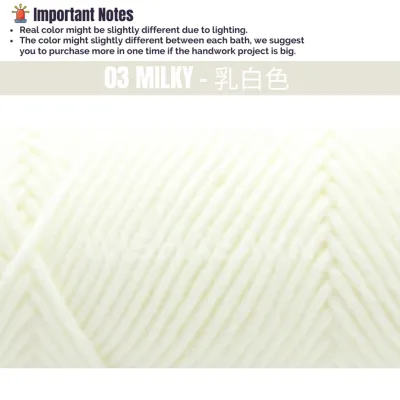 Ready Stock 100G 8ply Benang Kait Lover Cotton Yarn for Crochet and Knitting 情人棉
