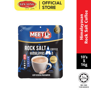 MEET U Rock Salt Himalayasan Coffee | Kopi Segera Pracampur Garam Batu Himalayasan (10s x 16g) HALAL