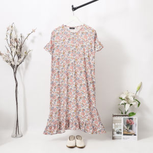 Daster Mididress wanita Bahan adem Casual Viscose Motif Bunga