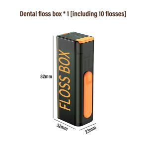Portable Dental Floss Box Automatic Pop-Up Refillable Dental Floss Dispenser With Mirror