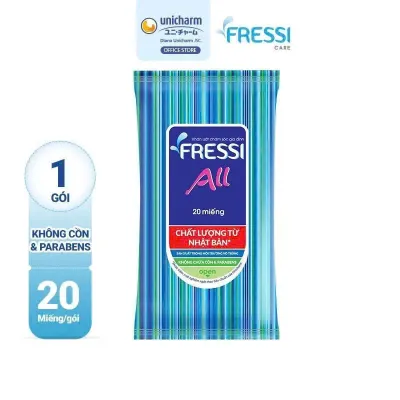 Khăn ướt Fressi Care Apple/ Fressi Care Face/ Fressi Care All gói 20 miếng