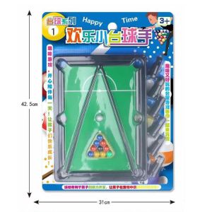 Bàn bi-a mini cho bé – Bộ đồ chơi Snooker kèm bi và gậy trò chơi vận động gia đình
