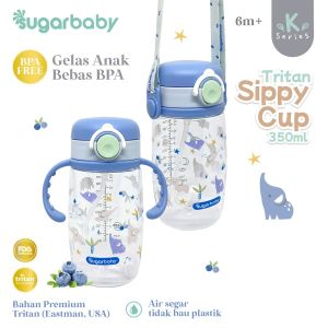 Sugar Baby Tritan Sippy Cup K-Series With Weighted Straw 350ml TSCK350 Botol Minum Anak