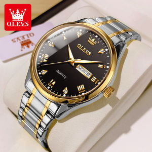OLEVS Jam Tangan Pria Anti Air Terbaru 2024 Orii Bisnis Kuarsa Asli Import Mewah New Arrivel Stainless Steel Jam Tangan Cowok