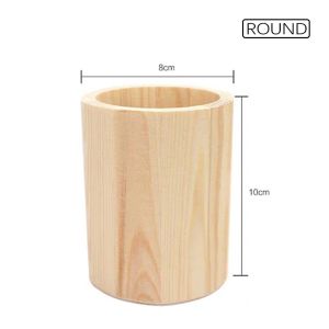 Pen Holder Wooden Pen Storage Holder Stationery Pen Pencils Highlighters Makeup Brushes Holder Stand Stationery Office Desk Organizer Desktop Wooden Pen Storage Box Pencil Pot Pen Holder Makeup Brush Container Home