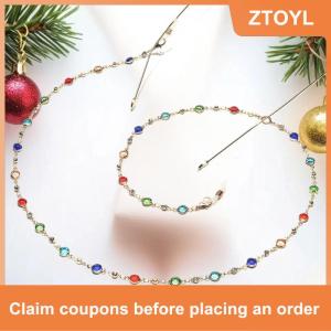 【ZTOYL】 Made By Hand es Chain For Summer Light Luxury Navy Blue Hanging Chain Fashion Anti-Loss Eye Chain