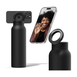 Magnetic thickened stainless steel cell phone holder with sports water cup insulation cup