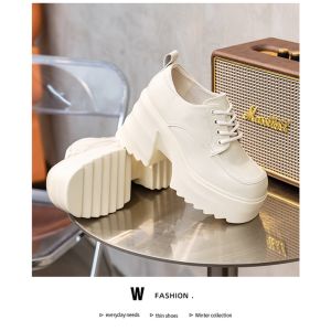 Giày lotita đế cao 7cm da bóng ulzzang phong cách Hàn quốc mary đế cao cá tính năng động mới hot