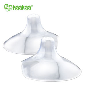 Núm trợ ti silicone Haakaa Hộp 2 miếng hỗ trợ mẹ cho con bú hiệu quả. Chất liệu silicone cao cấp an toàn. Không chứa BPA PVC và phthalate