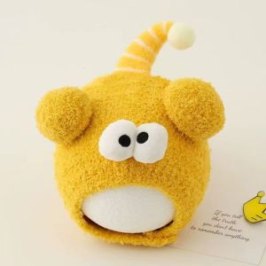 【Hurt】หมวกถักไหมพรม ขนปุยนุ่ม หมวกเด็ก ลายการ์ตูนน่ารัก ให้ความอบอุ่น กันลม มีความยืดหยุ่นสูง แฟชั่นฤดูหนาว