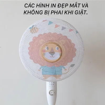 LƯỚI CHE QUẠT CO GIÃN DÂY RÚT – COMBO 2 – BỌC QUẠT CHỐNG BỤI AN TOÀN CHO BÉ PHÙ HỢP QUẠT 16–18 INCH