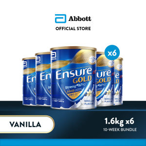 Ensure Gold with Streng+hPro Vanilla 1.6KG For Adult Nutrition Bundle of 6