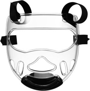 Unomor Boxing Detachable Taekwondo Face Guard Sports Face Cover Gear for Kids and Adults Sparring Headgear 8.85X7.87X3.54In