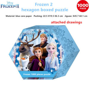 Disney Mickey Flat 1000 Piece Puzzle Marvel Imported Blue Core Paper Adult Puzzle Highly Difficult Decompression Adult Puzzle