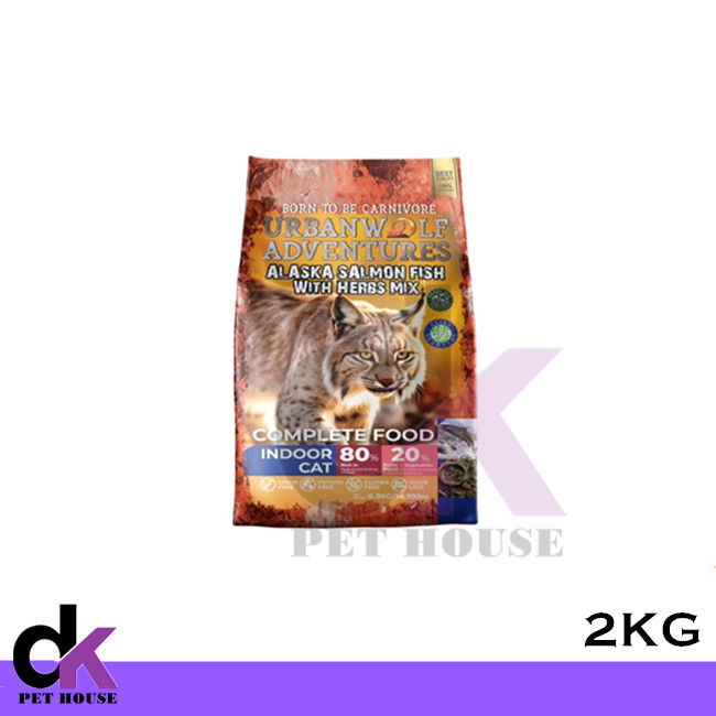 UrbanWolf Alaska Salmon Fish with Herbs Mix Grain Free (Cat Food) 2KG ...