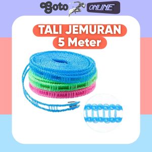 GO63 Gantungan Baju Tali Jemuran 5 Meter Clothes Line Laundry Tambang 5M