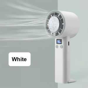 Mini Fan Rechargeable High Speed Refrigeration Fan Portable Handheld Fan Semiconductor 3S Cooling Air Conditioner Strong Wind 5 Speed Adjustable