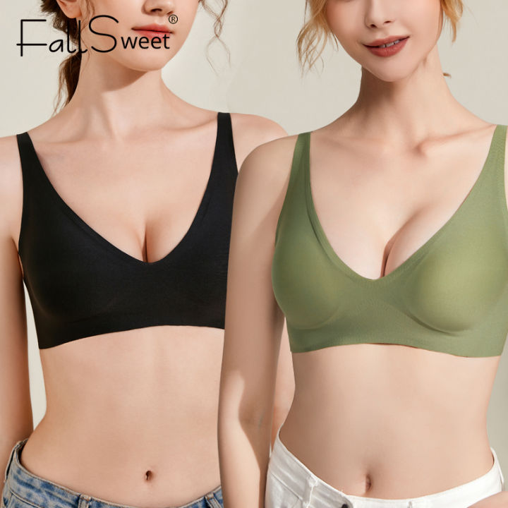 Sujiin Sports Bra Seamless Wireless Push Up Bra for Women Comfortable Soft  Support Female Underwear Brassiere Crop Tops MX171