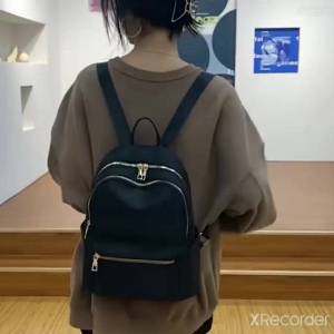 Korean Style backpack School bag Tuition bag Travel bag Plain design (B)