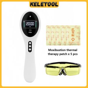 Handheld Red Light Therapy Device with 3-level Timing 4-level Intensity and Far Infrared Function for pain relief