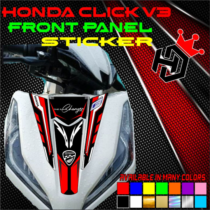 honda click v3 front panel sticker printed laminated | Lazada PH