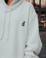 DGRAVE SAINTS 'OG LOGO WHITE' HOODIE. 